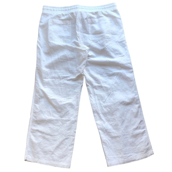 Amazon Essentials Womens Tanjay Linen Cotton Blend Straight Leg Pants White XL - Picture 2 of 9